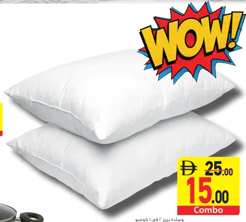 Breeze 2 In 1 Combo Pillow