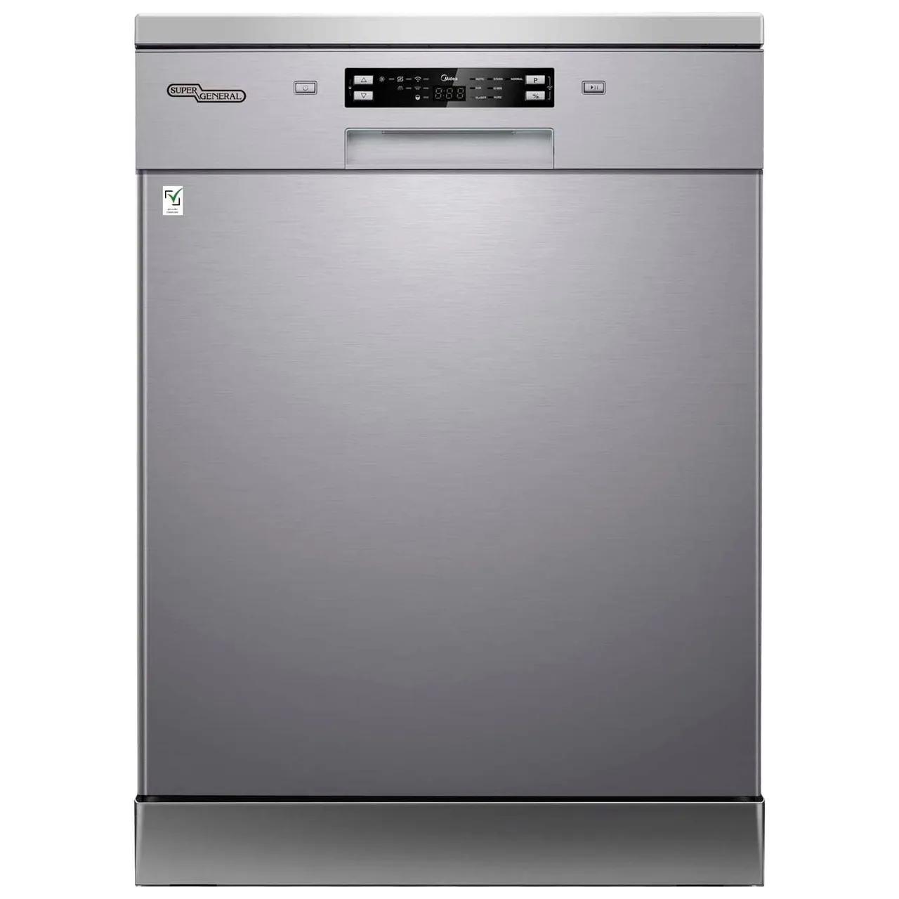 Super General غسالة أطباق Super Gen SGDW1601SS 14P، رمادي