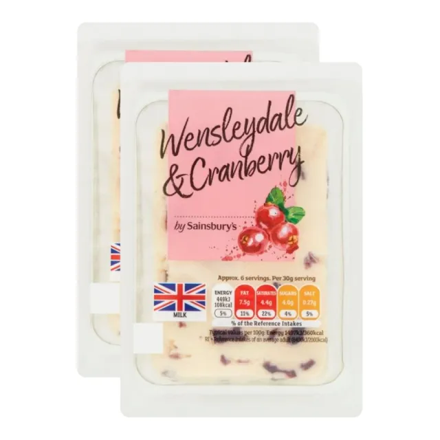 Sainsbury's Wensleydale With Cranberry