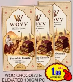 Wovy Chocolate Elevated Pistachio Kunafa