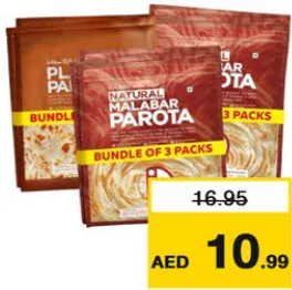 Id Natural Parota Malabar / Whole Wheat / Plain