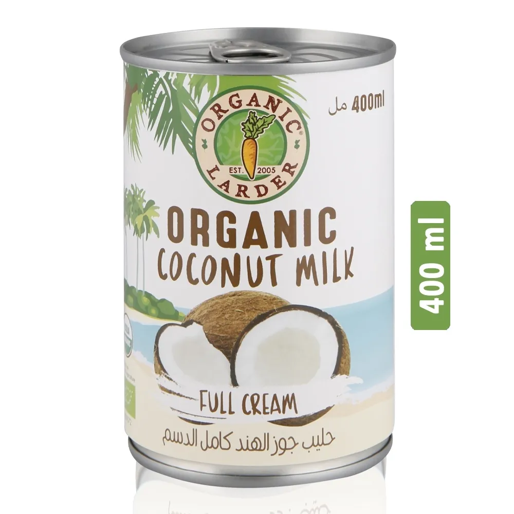Organic Larder حليب جوز الهند كامل الدسم