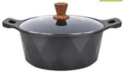 Easy Cook EC Die Cast Marble Casserole Assorted