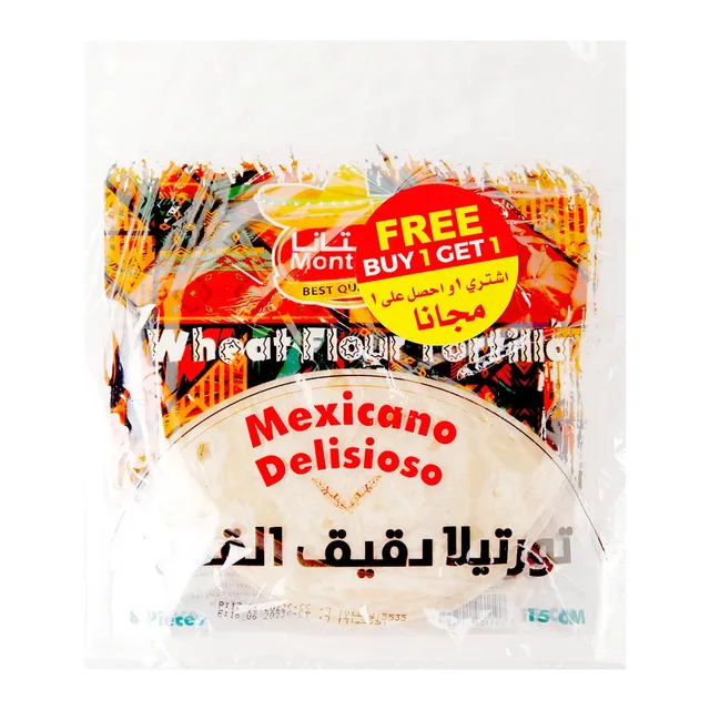 Montana Wheat Flour Tortilla 15cm 8 Pcs