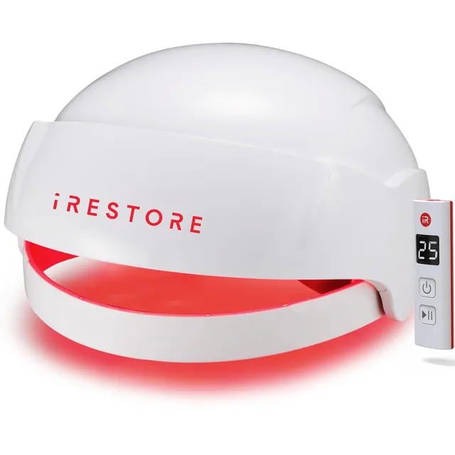 iRestoreEssential Laser Red Light Therapy for Hair Growth FDA Cleared Hair Loss Hair Thinning Alopecia Treatment for Men Women Laser Cap for Hair Regrowth Stimulate Denser Fuller Hair