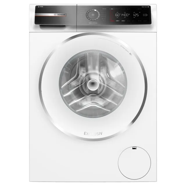Bosch Front Load Washer WGB244A0GC, EcoSilence Drive, 1400 rpm, Stainless Steel, White