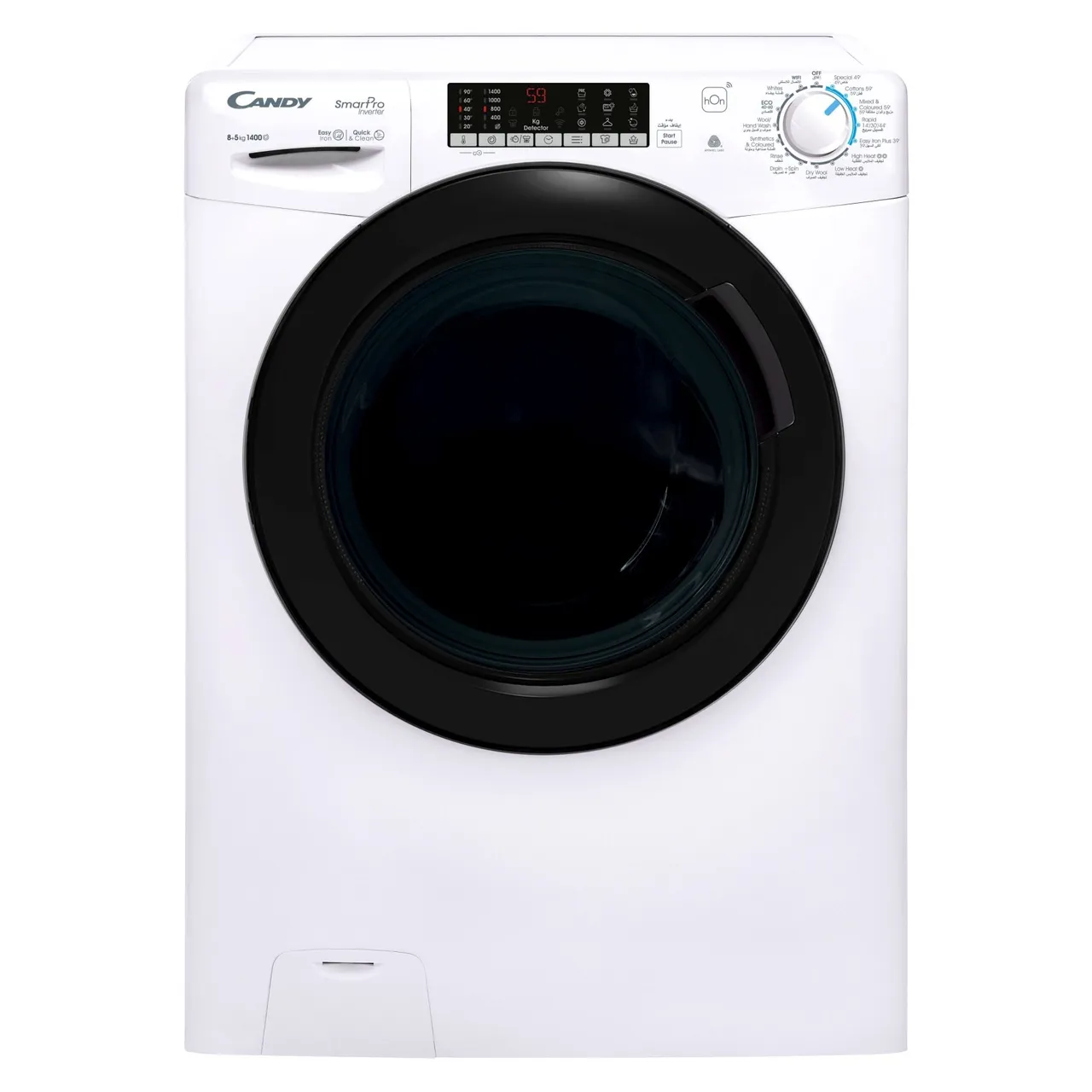 Candy غسالة ومجفف انفرتر SmartPro CSOW4856TWMB-19 أبيض /