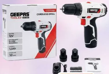 Geepas مثقاب لاسلكي