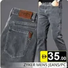 Zyker بنطلون جينز رجالي