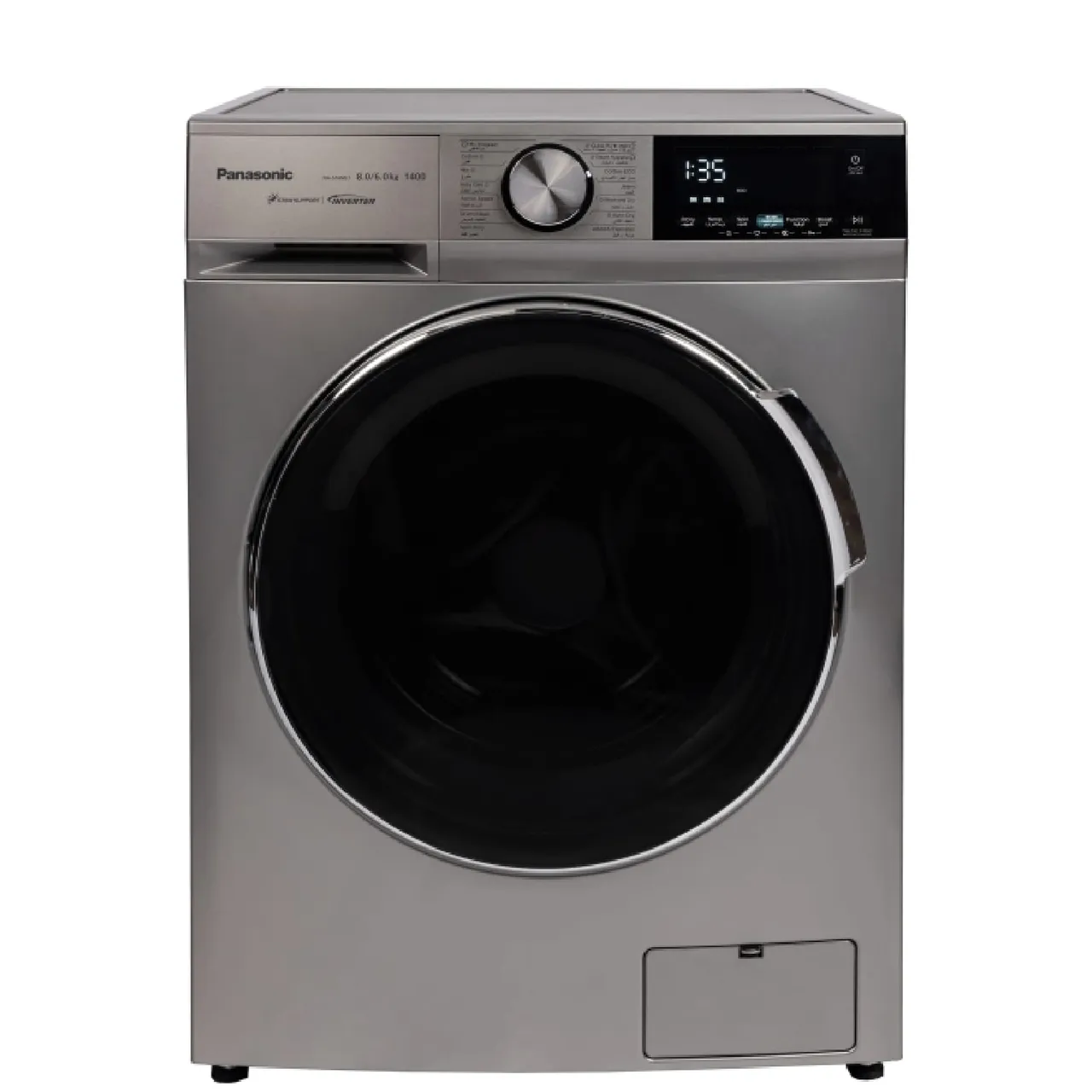 Panasonic غسالة ومجفف تحميل أمامي، 8/، فضي، NAS16ML1LAE