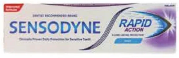 Sensodyne Toothpaste Rapid Action Fluoride / Whitening