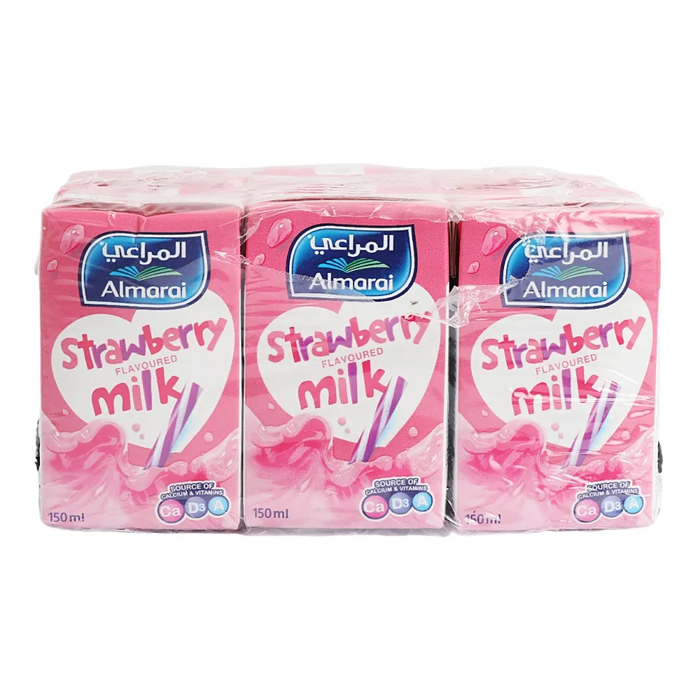 المراعي Almarai حليب UHT Nijoom بالفراولة 150Mlx6Pcs