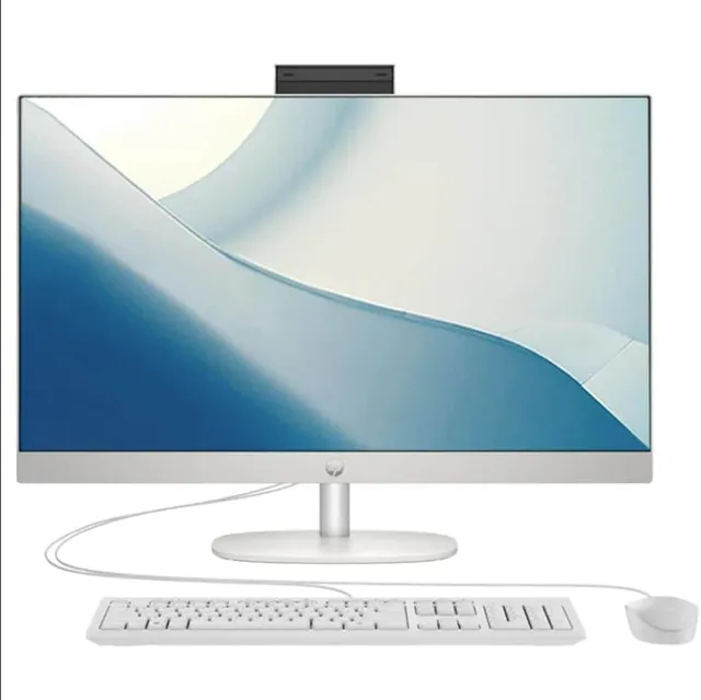 HP 2024 All-In-One 24-Inch Desktop, 13th Generation Intel Core i5-1335U Processor, 8GB DDR4 RAM, 512GB NVMe SSD, 23.8" FHD Display, Windows 11 (Shell White)