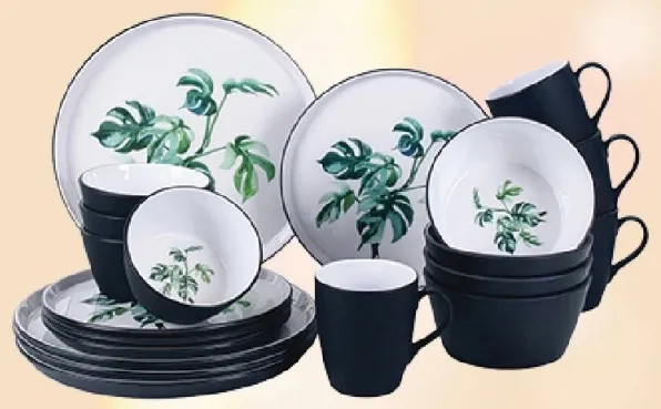 Monstera Melamineware Dinner Set