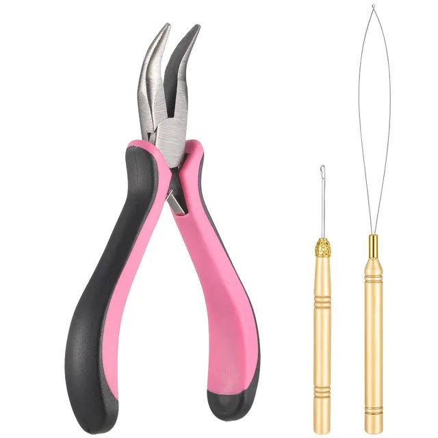 Gtziqa Hair Extension Pliers with Bead ApplicatorsPulling Hook