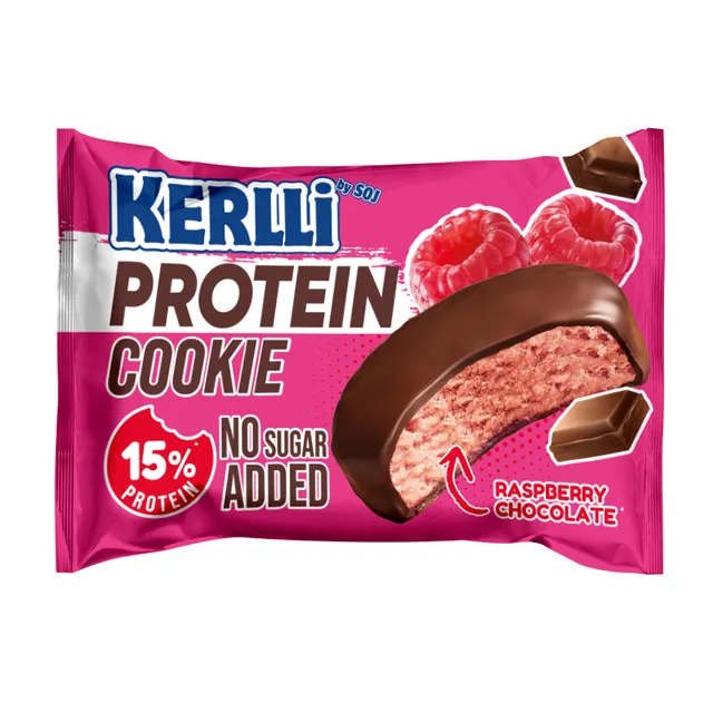 Protein cookie KERLLI with raspberry no sugar added