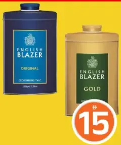 English Blazer Twin Talcum