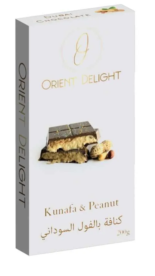 Orient Delight شوكولاتة دبي الفاخرة بالكنافة والفول السوداني