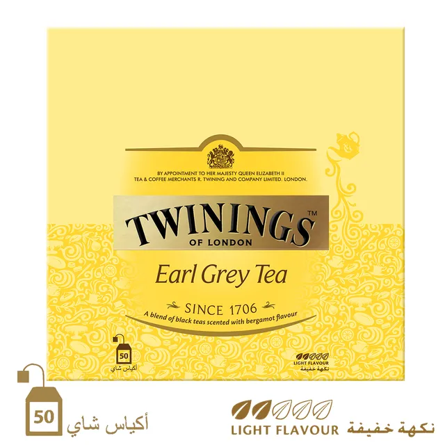 Twinings Earl Grey Tea - 50 Bags