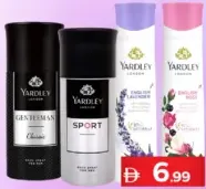 Yardley Body Spray Assorted