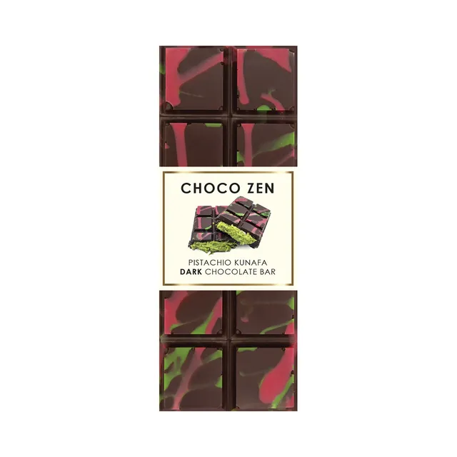 Choco Zen Pistachio Kunafa Dark Dubai Chocolate