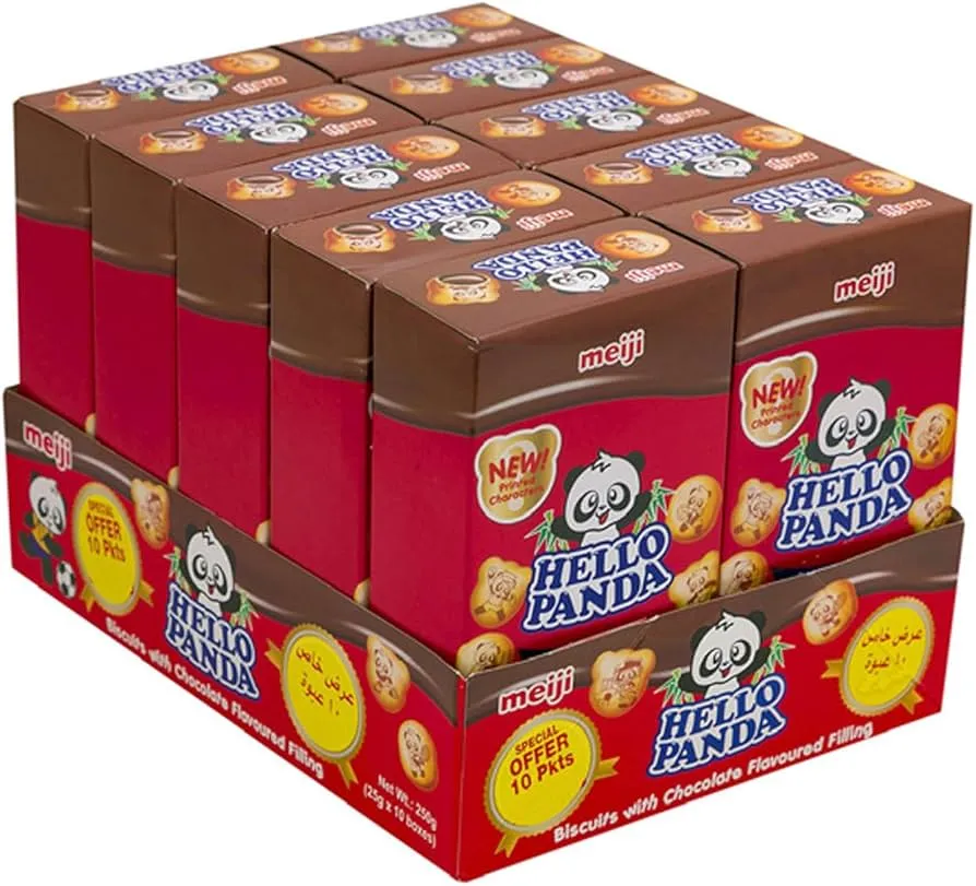 Meiji بسكويت بالشوكولاتة محشو باندا من ميجي