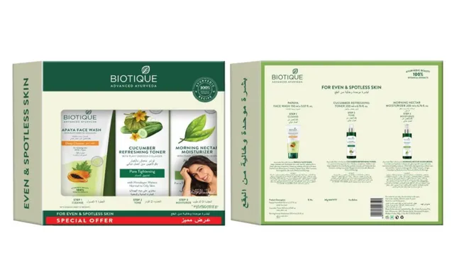 Biotique Papay Face Wash + Cucumber Toner + Nectarine Lotion