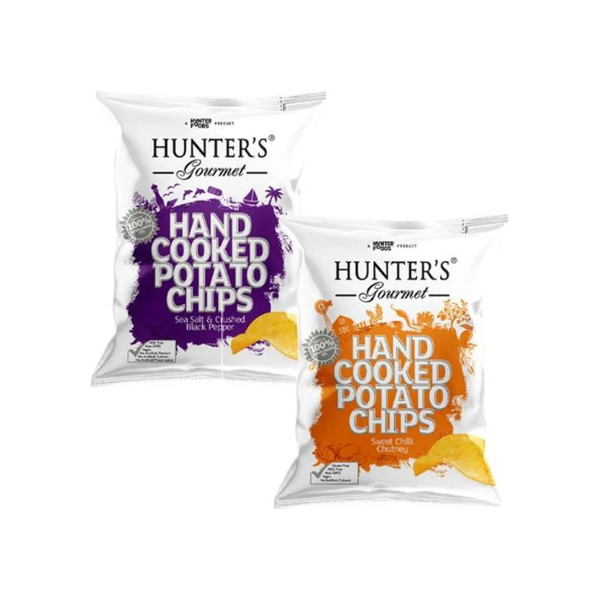 Hunter'S هنترز غورميه رقائق بطاطس مطبوخة يدوياً بنكهة الكمأة السوداء