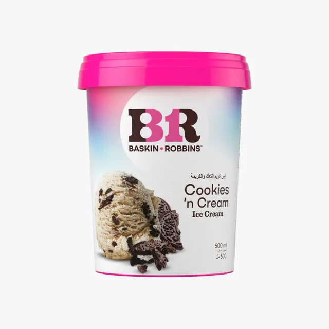 Baskin Robbins Cookies n Cream Ice Cream