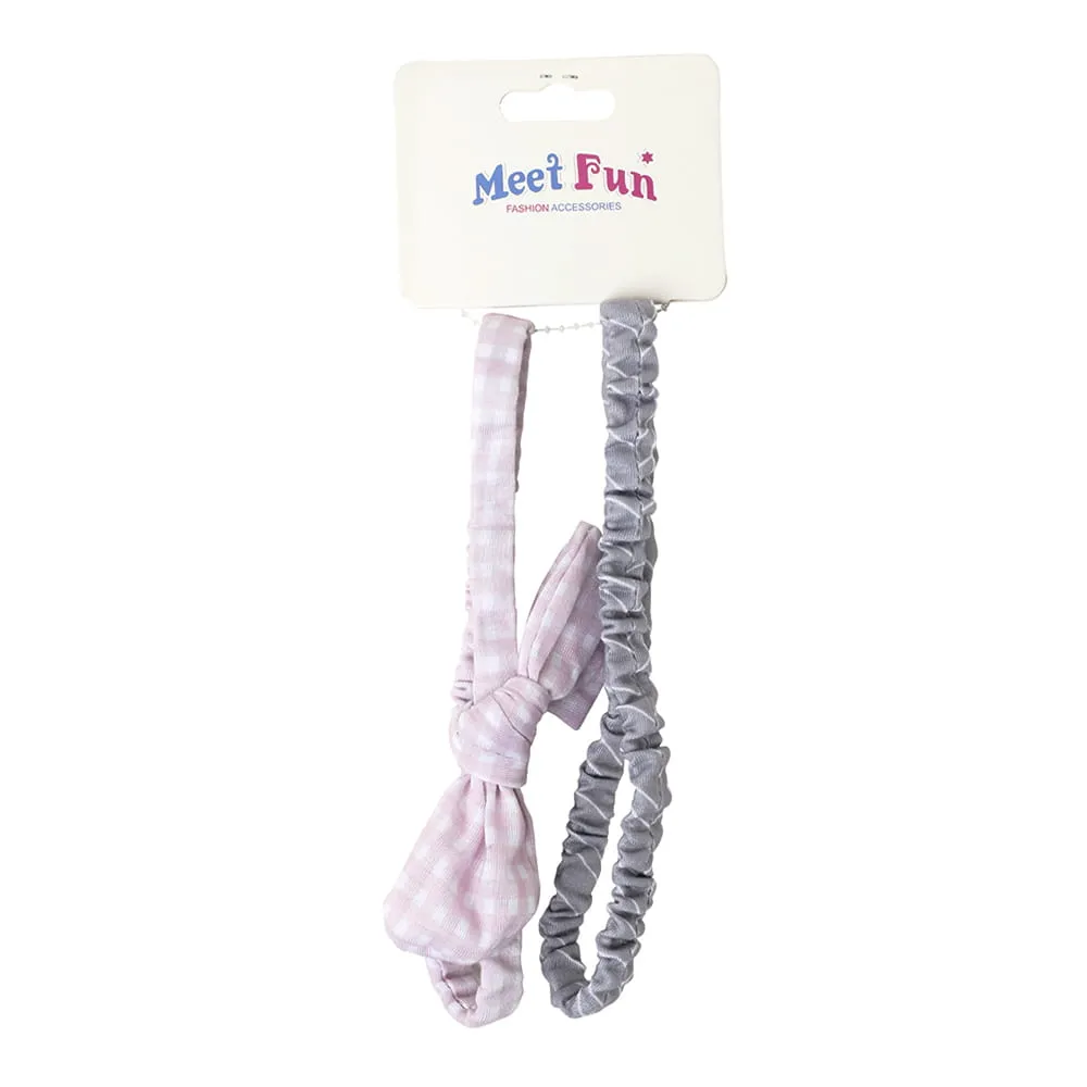 Meet Fun طقم ربطات شعر مطاطية وشرائط إكسسوارات - قطعتان 2
