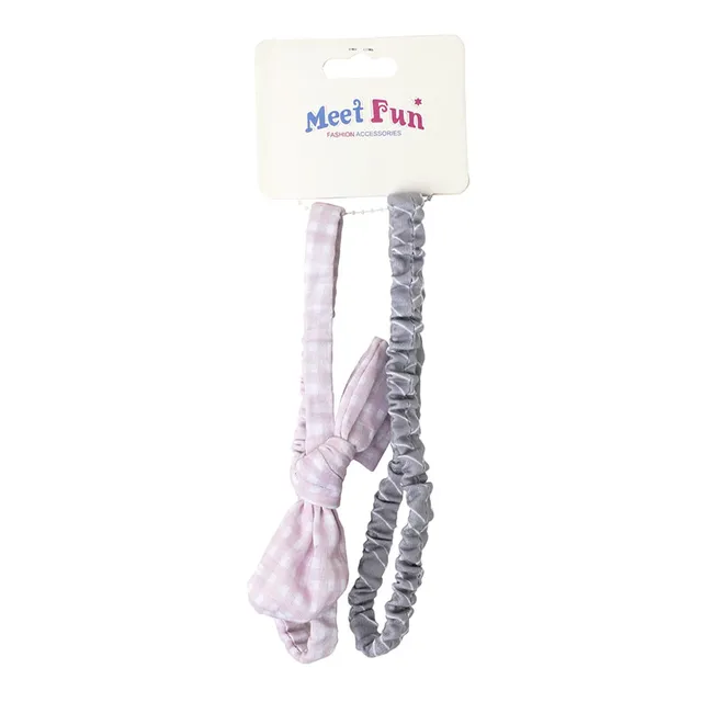 Meet Fun Fashion Accessories Hair Rubber Band and Ribbon Set - 2 Pieces