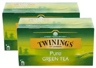 Twinings أكياس شاي أخضر نقي