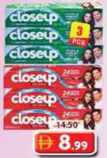 Closeup Toothpaste Menthol Fresh/Up Red Hot