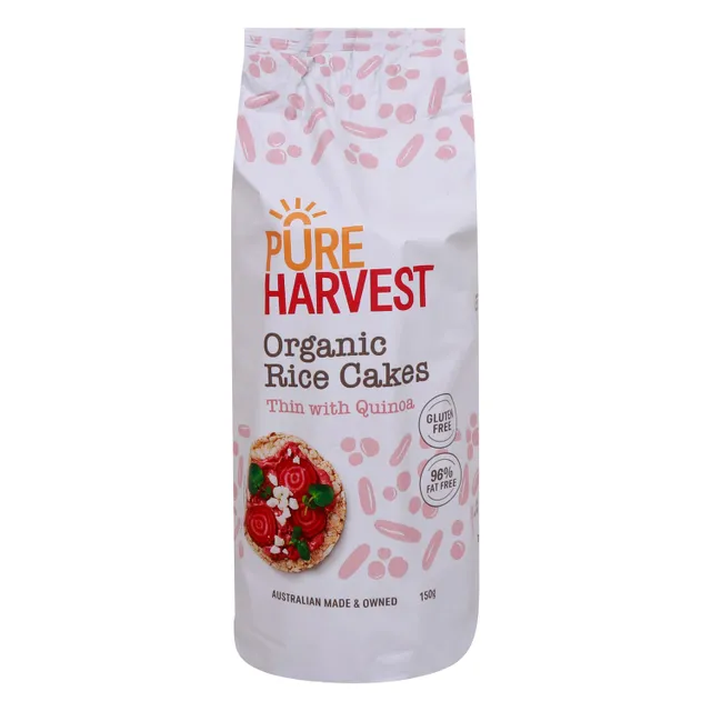 Pure Harvest Organic Rice Cakes Thin with Quinoa