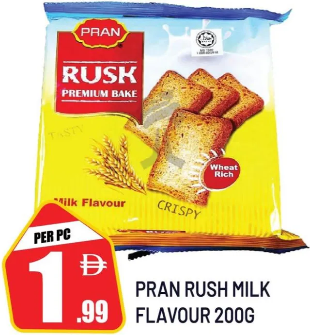 Pran Rusk Milk Flavour