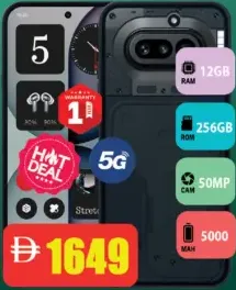 Nothing 4A 12GB RAM, 256GB ROM, 5G, 50MP, 5000 mAh
