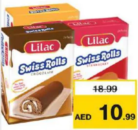 Lilac Swiss Roll Strawberry/Vanilla