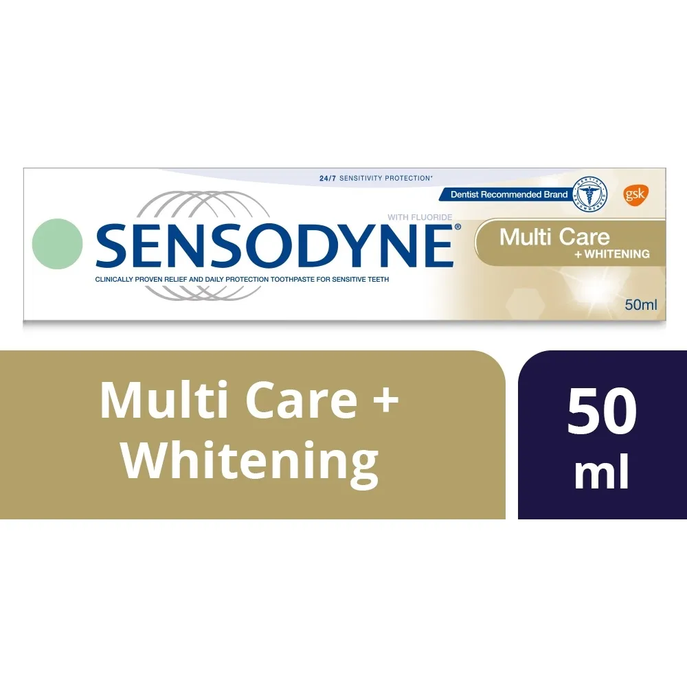Sensodyne العناية الكاملة بلس للتبييض