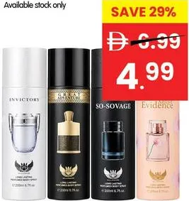 Milionare Body Spray Assorted