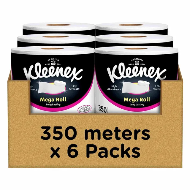 Belvita Kleenex Mega Kitchen Paper Towel, 350m, 6 Rolls