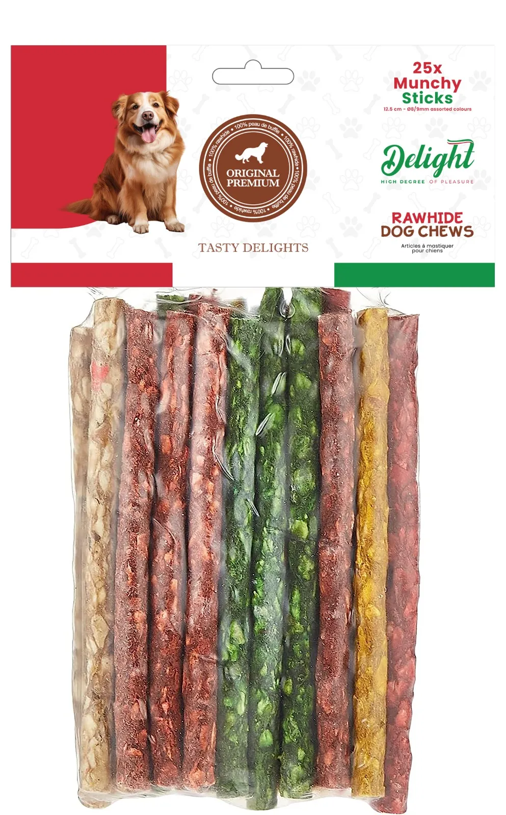Delight أعواد مضغ للكلاب Munchy Stick - 25 pcs