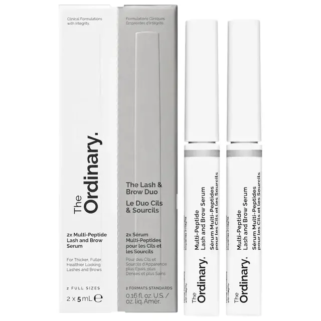 the ordinary The Lash & Brow Duo, Multi-Peptide Lash and Brow Serum Set