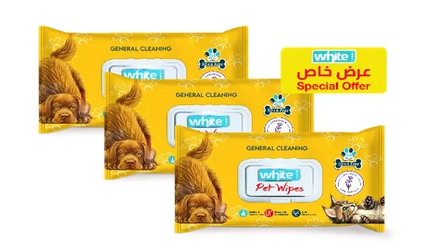 White Pets Wipes - 3