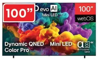 LG تلفاز QNED Evo AI 100Qned85B8-A