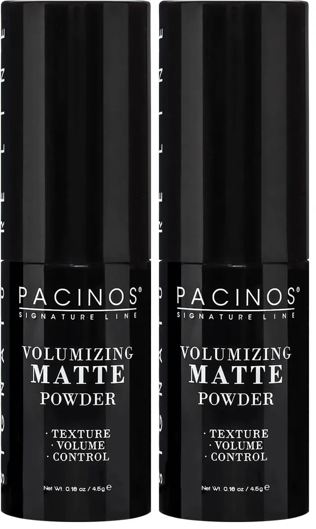 Pacinos Volumizing Matte Hair Powder - Adds Texture, Volume, ControlsAbsorbs Excess Oil for Natural Finish, All Hair Types, .