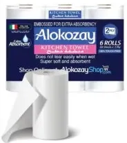 Alokozay مناديل مطبخ الكوزاي 6×60 منديل