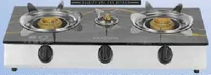 Krypton طباخ زجاجي 3 شعلات kngc6572