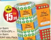 Tiger Balm Balm + Balm Oil Wht