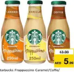 Starbucks Frappuccino Caramel/Coffe/Vanilla