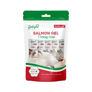 Delight Cat Wet Food Creamy Treat Salmon Flavor Gel Snack